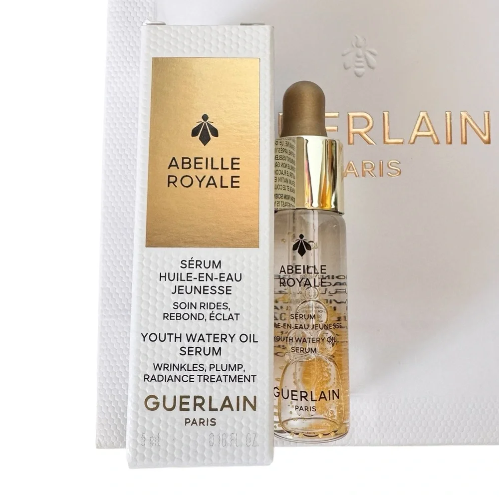 Guerlain, Abeille Royale Youth Watery Oil Serum, 0.16oz/5ml and Branded Bag